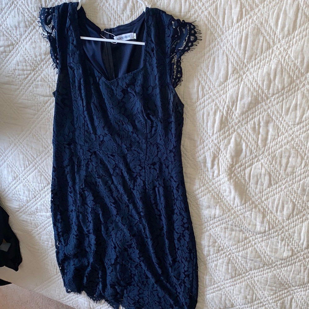 Women’s Navy Blue lace dress size large